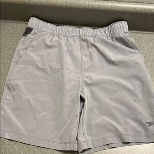 Speedo Men's Light Gray Athletic Shorts